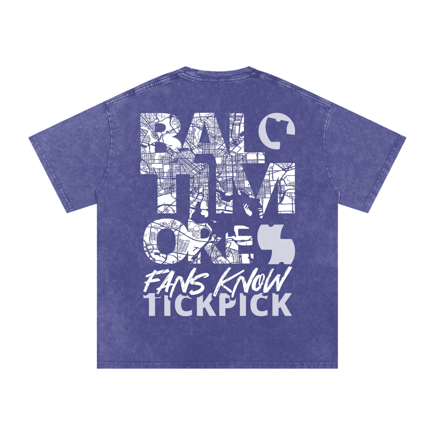 Baltimore x TickPick | Snow Washed Oversized Cotton T-Shirt