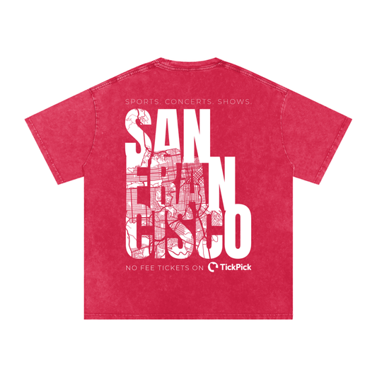 San Francisco x TickPick | Snow Washed Oversized Cotton T-Shirt