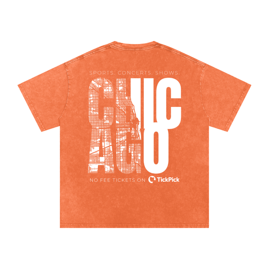 Chicago x TickPick | Snow Washed Oversized Cotton T-Shirt