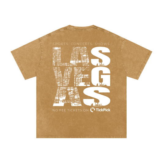 Las Vegas x TickPick | Snow Washed Oversized Cotton T-Shirt