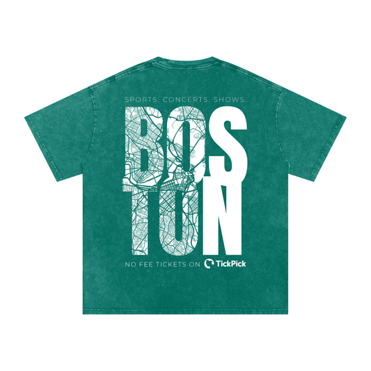 Boston x TickPick | Snow Washed Oversized Cotton T-Shirt