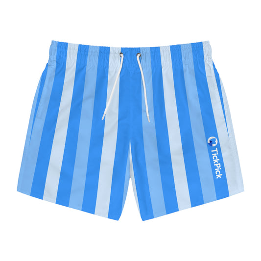 TickPick Blue Striped Swim Trunks V2