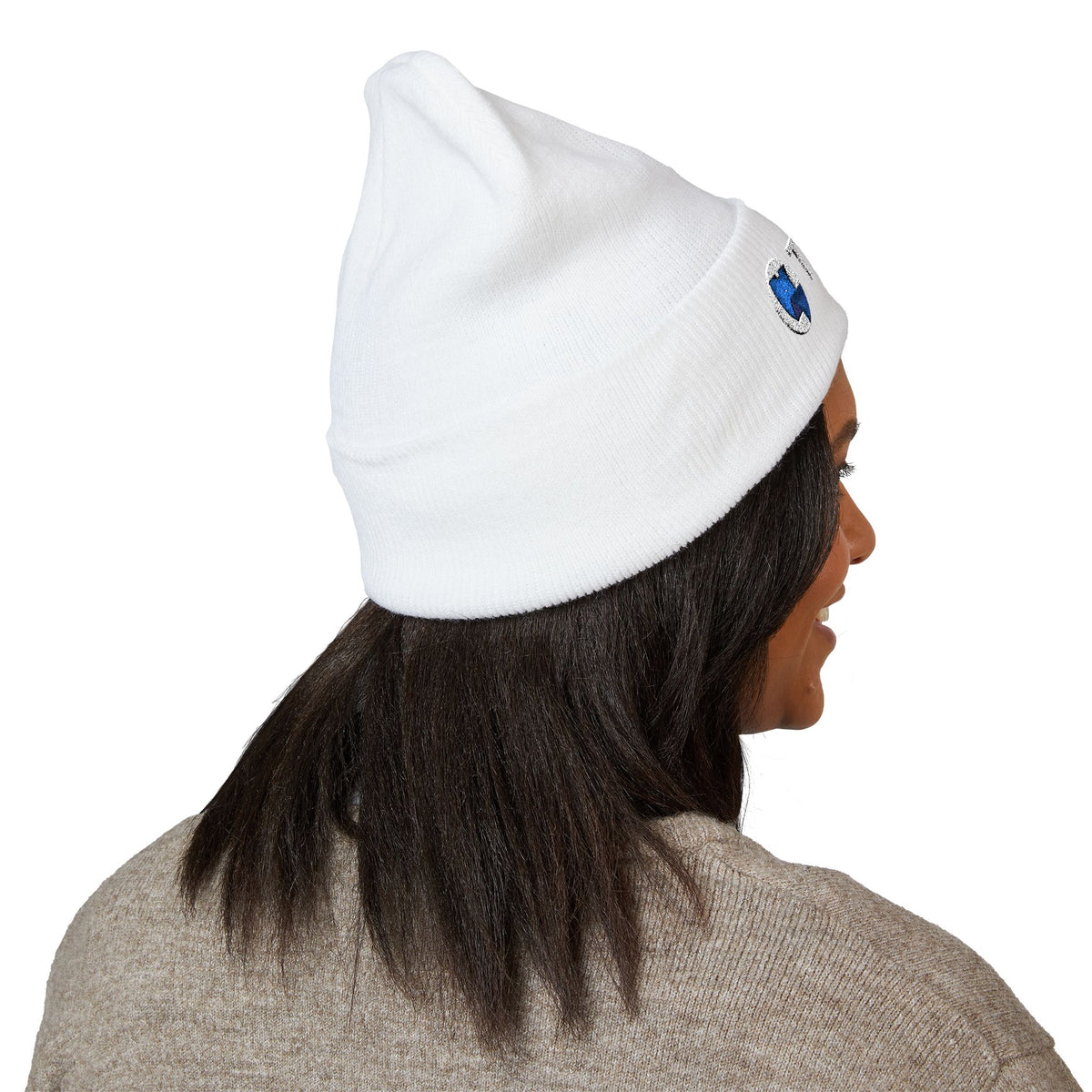 TickPick WhiteCuffed Beanie