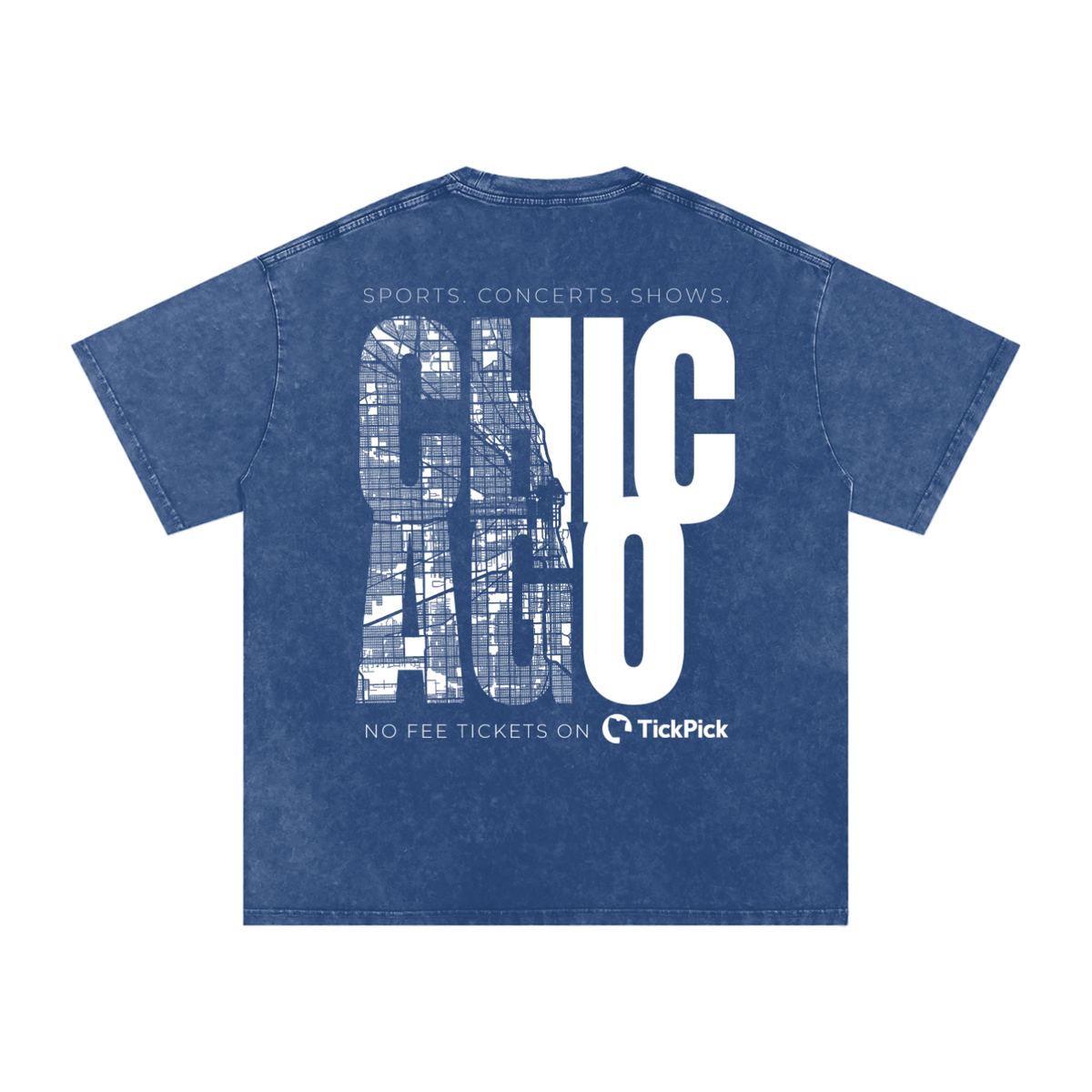 Chicago x TickPick | Snow Washed Oversized Cotton T-Shirt