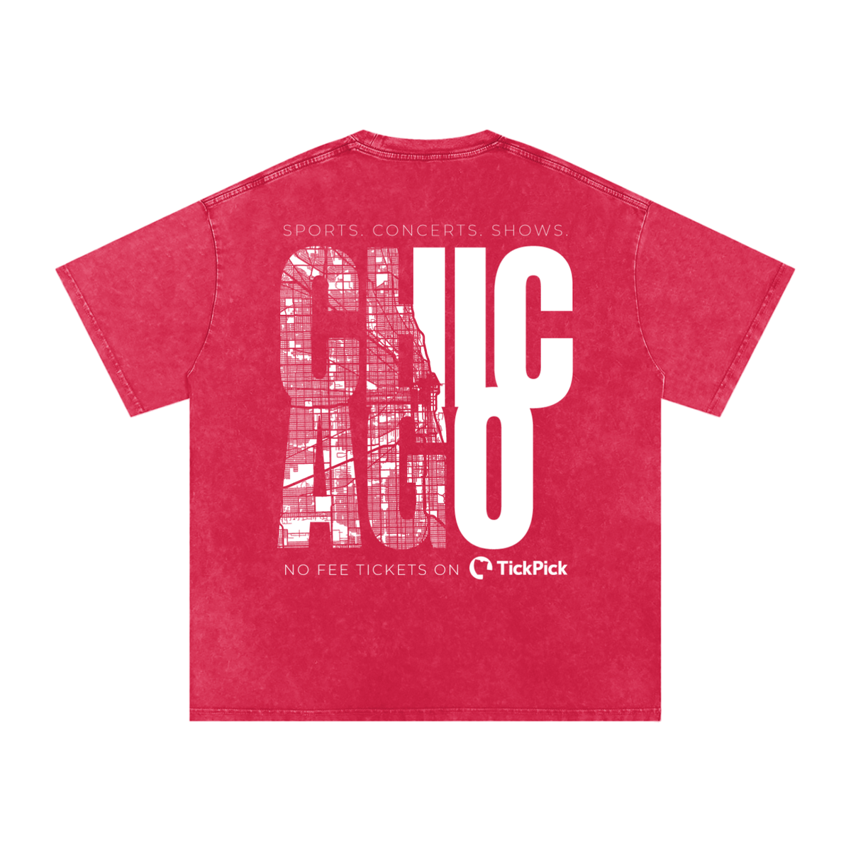 Chicago x TickPick | Snow Washed Oversized Cotton T-Shirt
