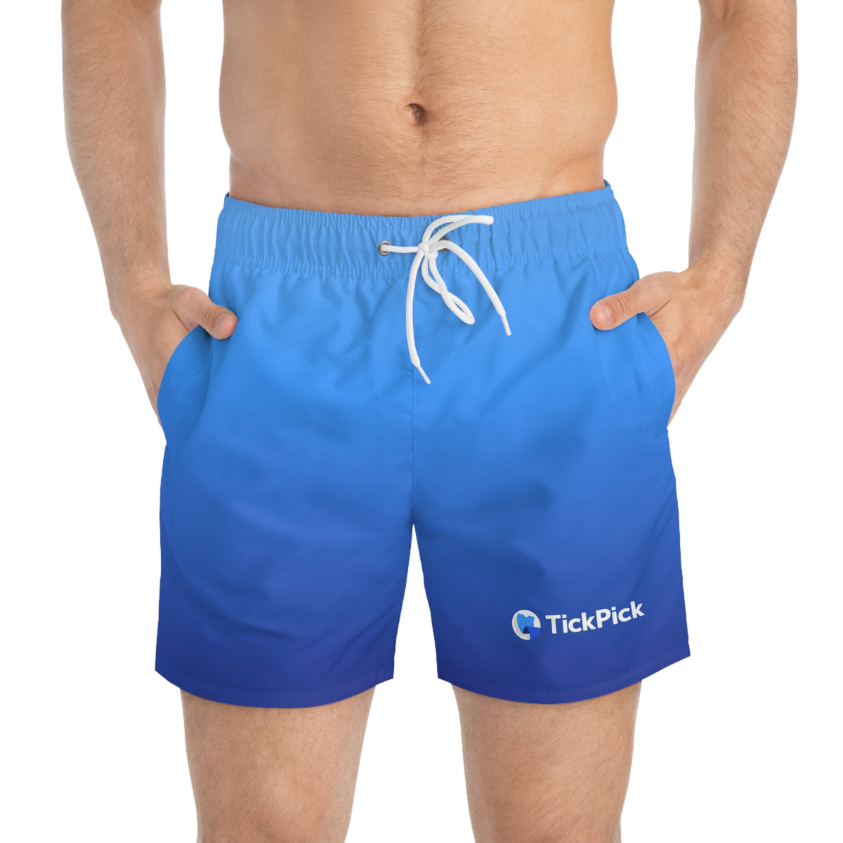 TickPick Blue Ombre Swim Trunks