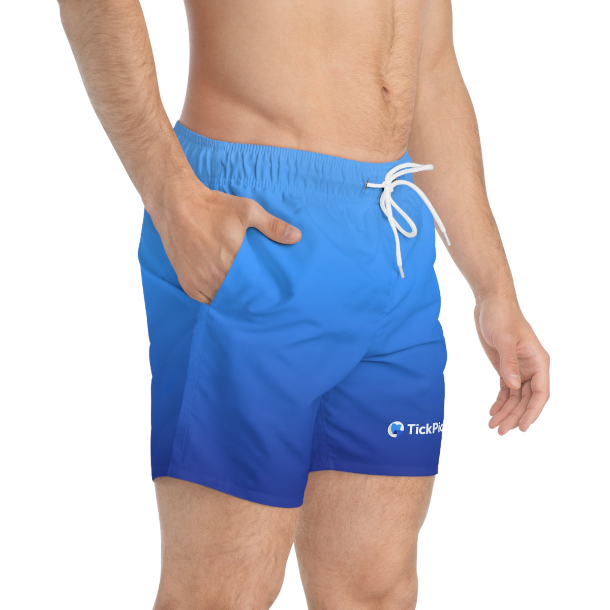 TickPick Blue Ombre Swim Trunks
