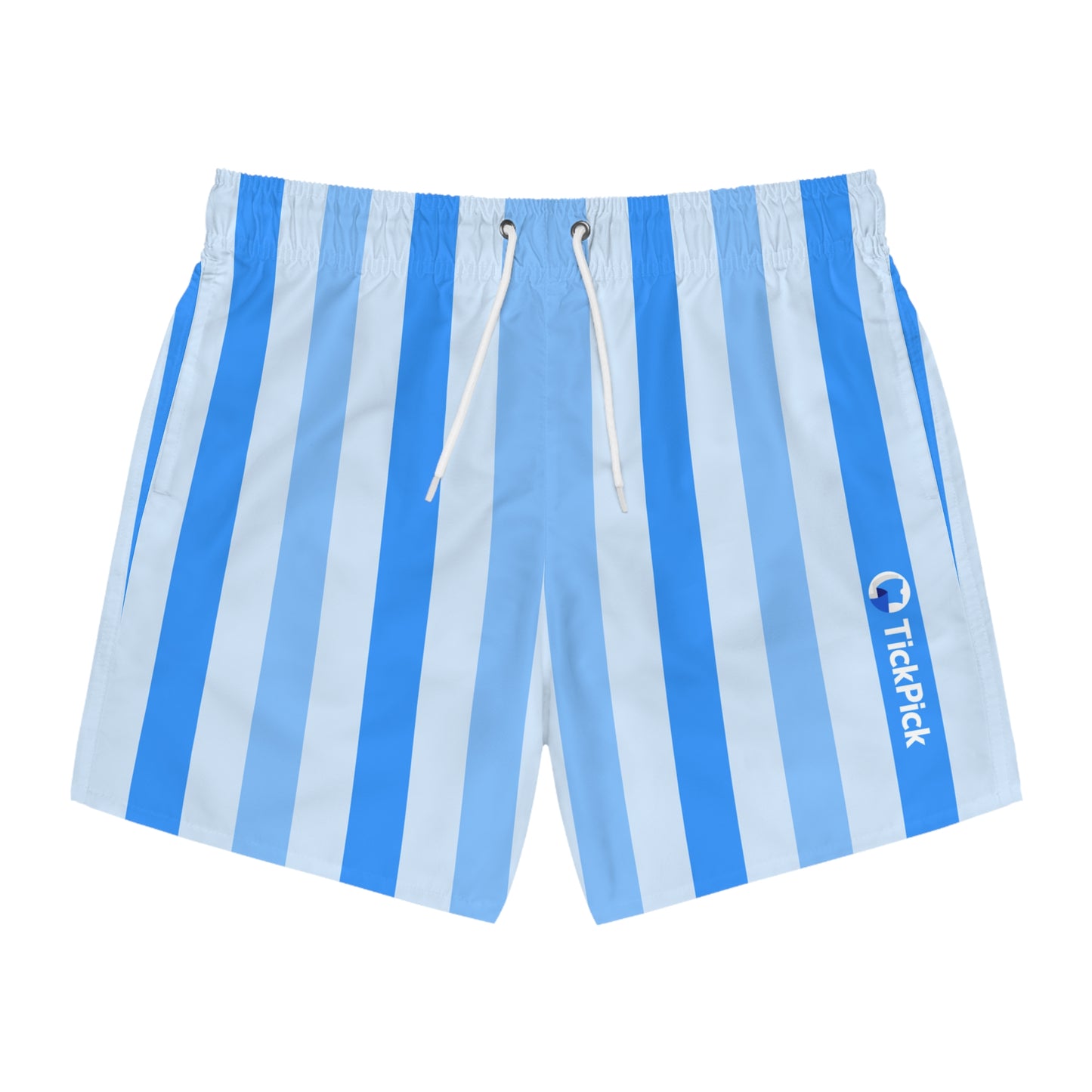 TickPick Blue Striped Swim Trunks V2