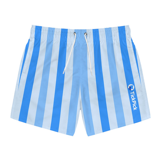 TickPick Blue Striped Swim Trunks V2