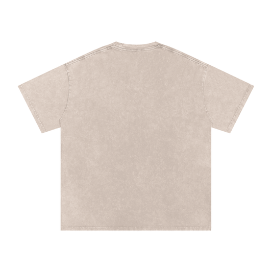 Pansies - Snow Washed Oversized Cotton T-Shirt