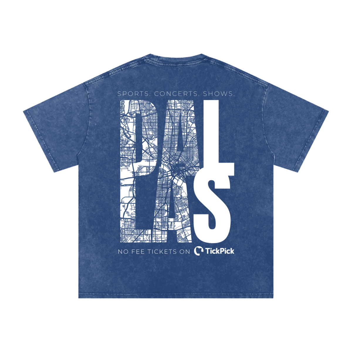 Dallas x TickPick | Snow Washed Oversized Cotton T-Shirt