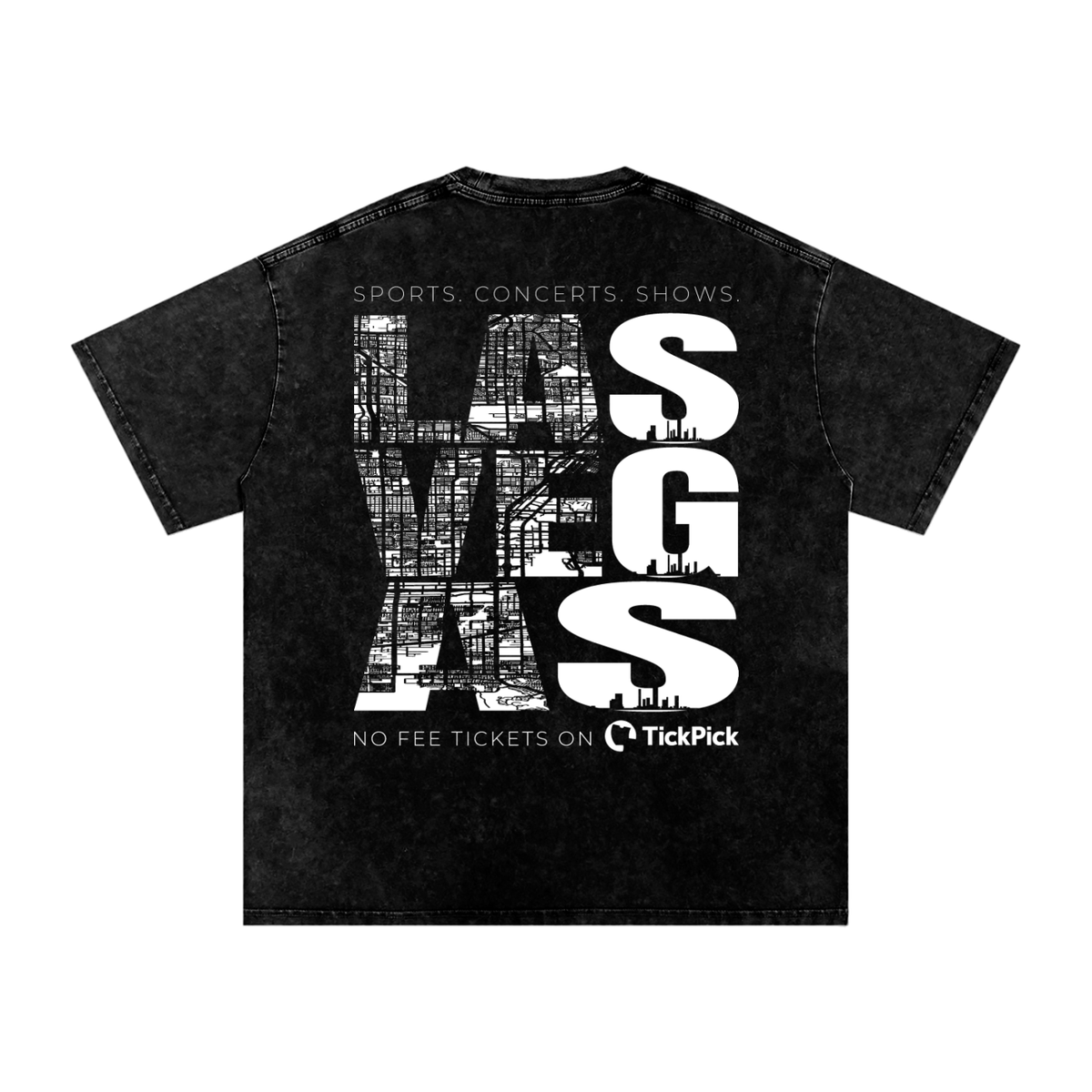 Las Vegas x TickPick | Snow Washed Oversized Cotton T-Shirt