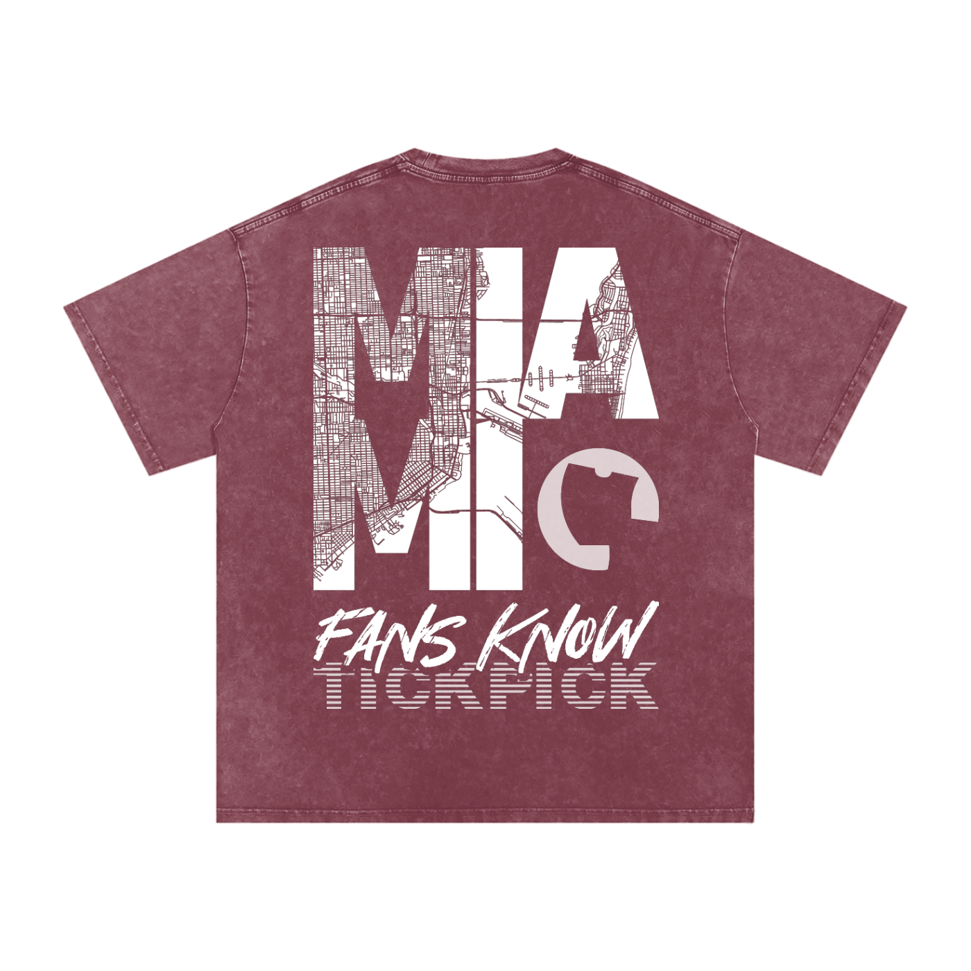 Miami x TickPick | Snow Washed Oversized Cotton T-Shirt