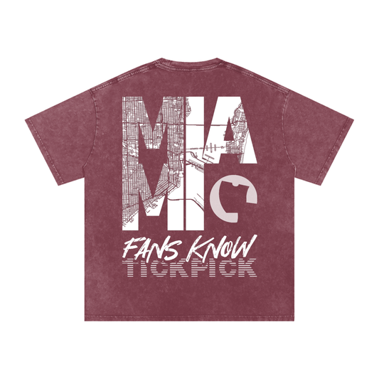 Miami x TickPick | Snow Washed Oversized Cotton T-Shirt