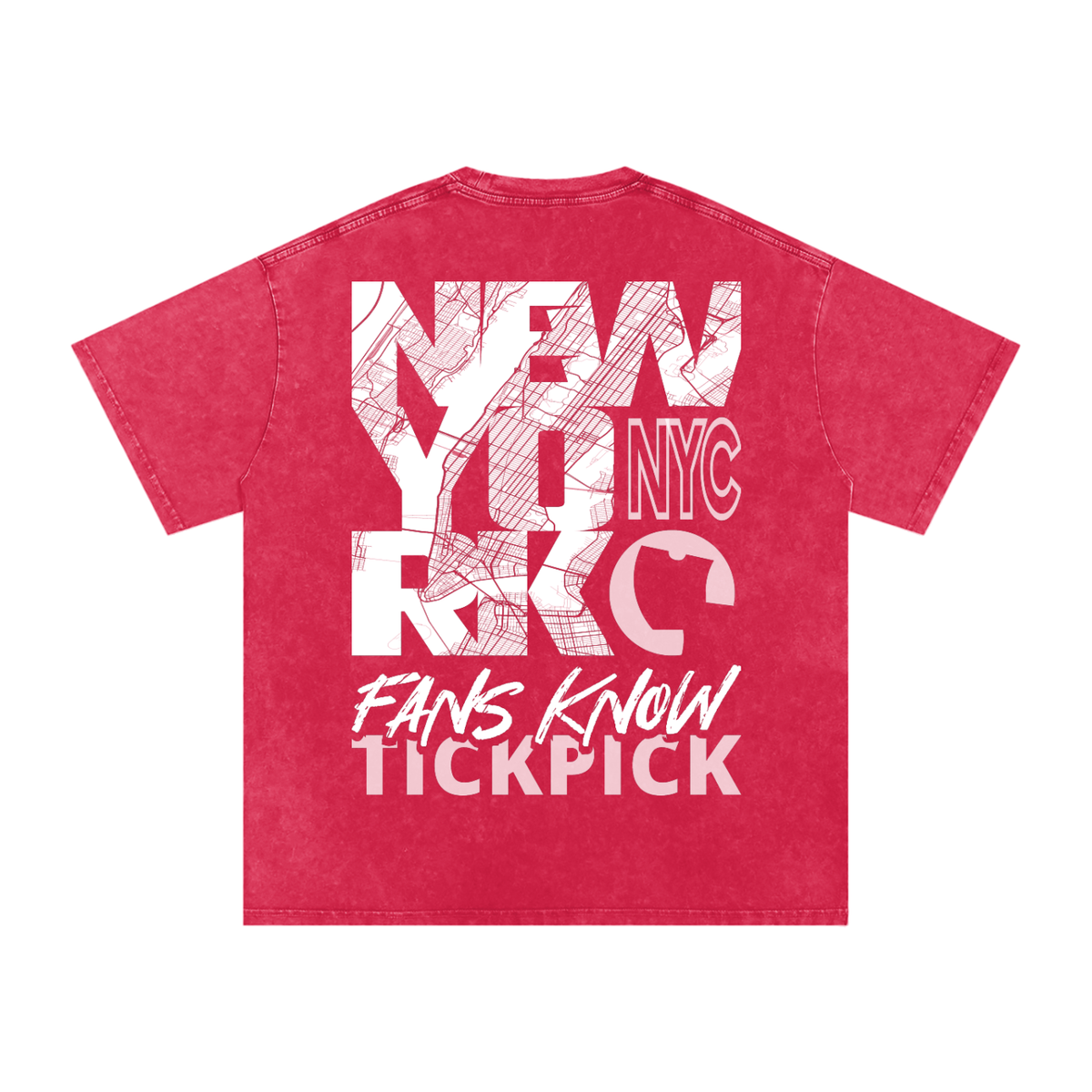 New York x TickPick | Snow Washed Oversized Cotton T-Shirt