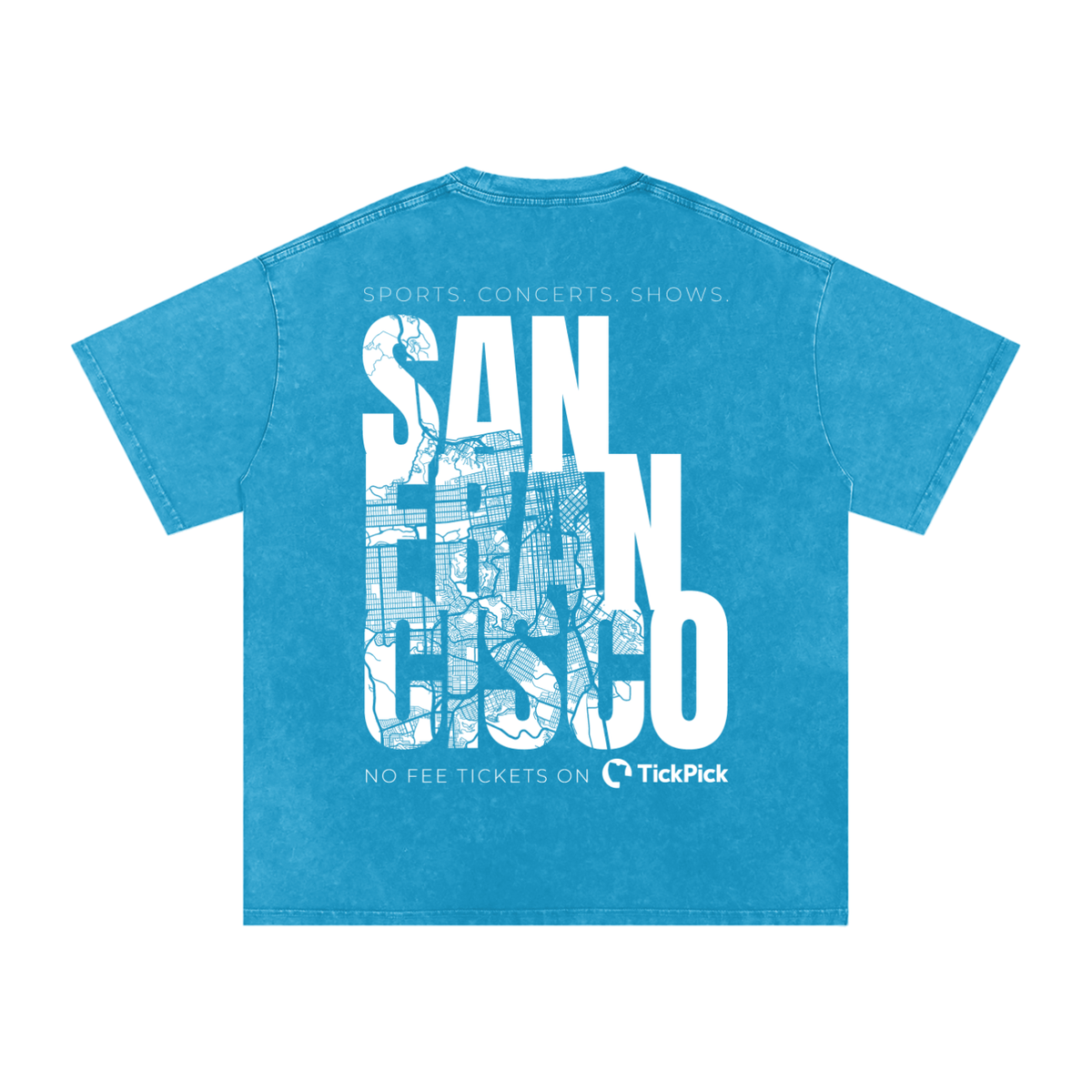 San Francisco x TickPick | Snow Washed Oversized Cotton T-Shirt