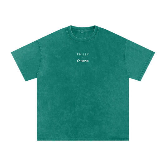 Philly x TickPick | Snow Washed Oversized Cotton T-Shirt