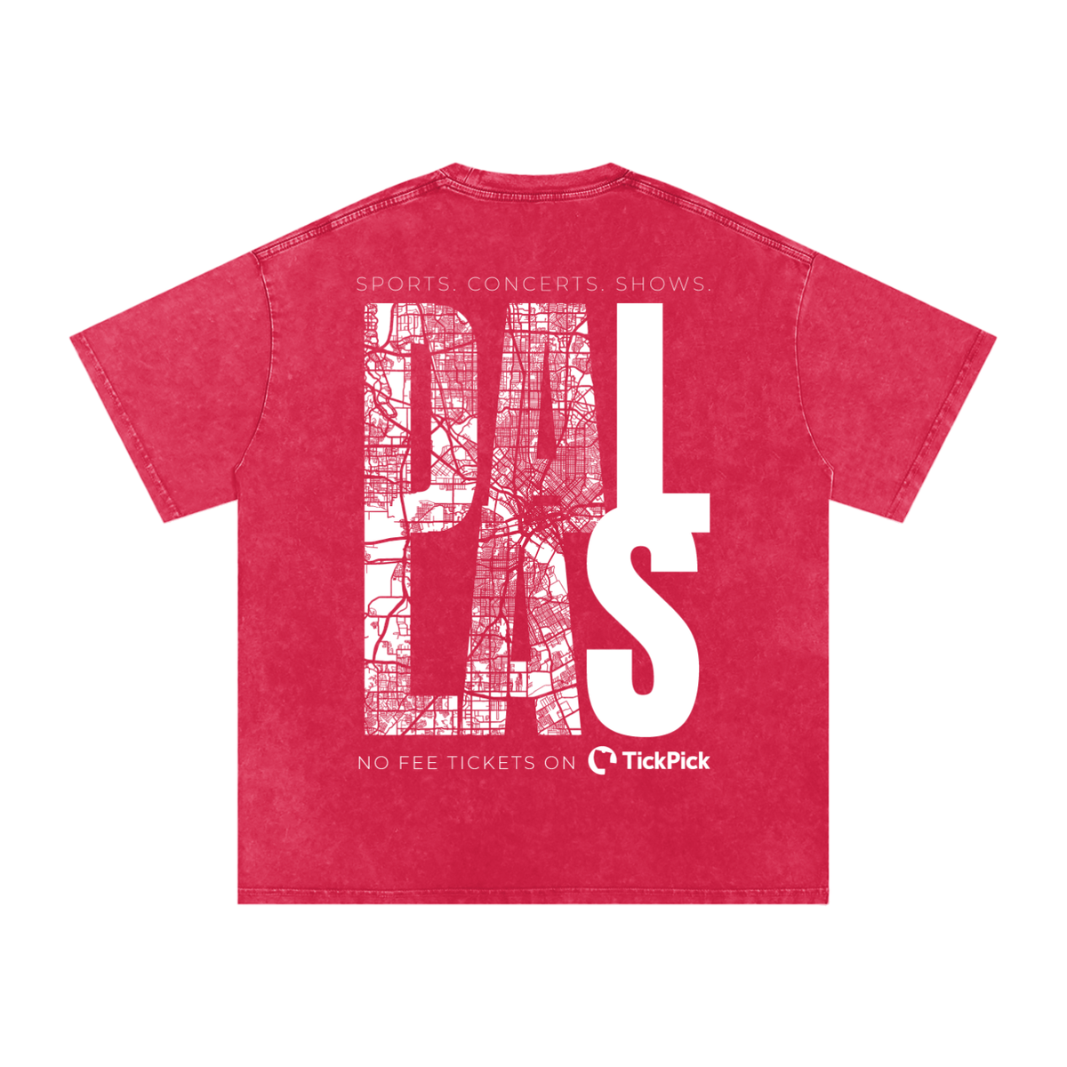 Dallas x TickPick | Snow Washed Oversized Cotton T-Shirt