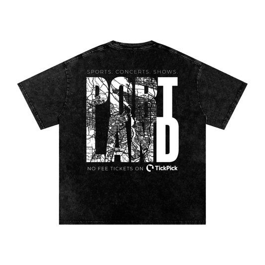 Portland x TickPick | Snow Washed Oversized Cotton T-Shirt
