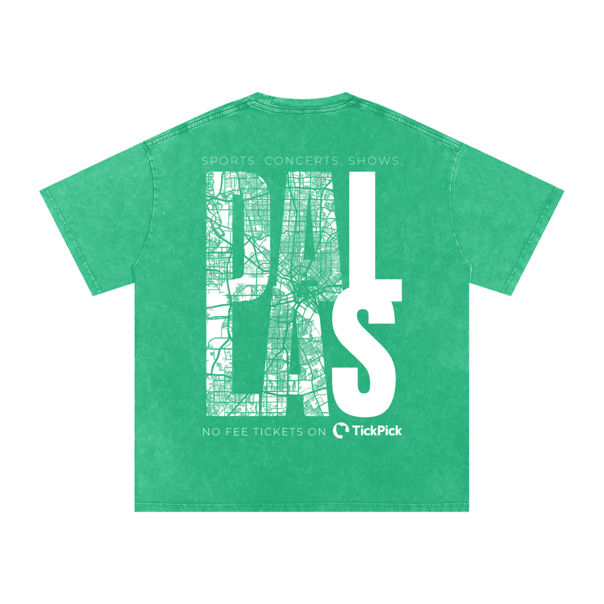 Dallas x TickPick | Snow Washed Oversized Cotton T-Shirt