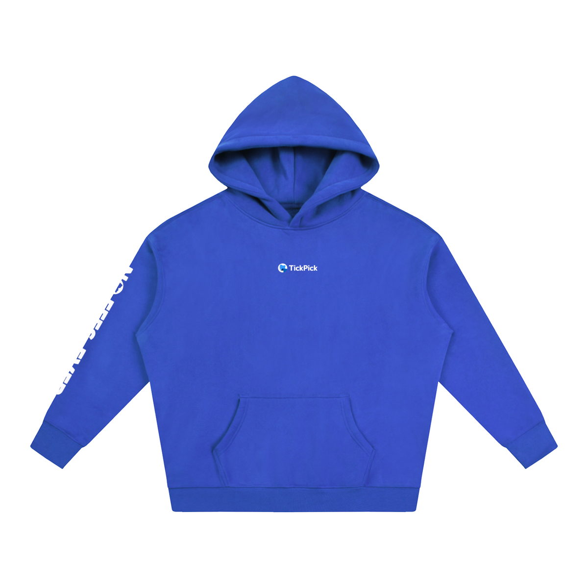 "No Fees. Ever." Sleeve - Oversize Fleeced Hoodie