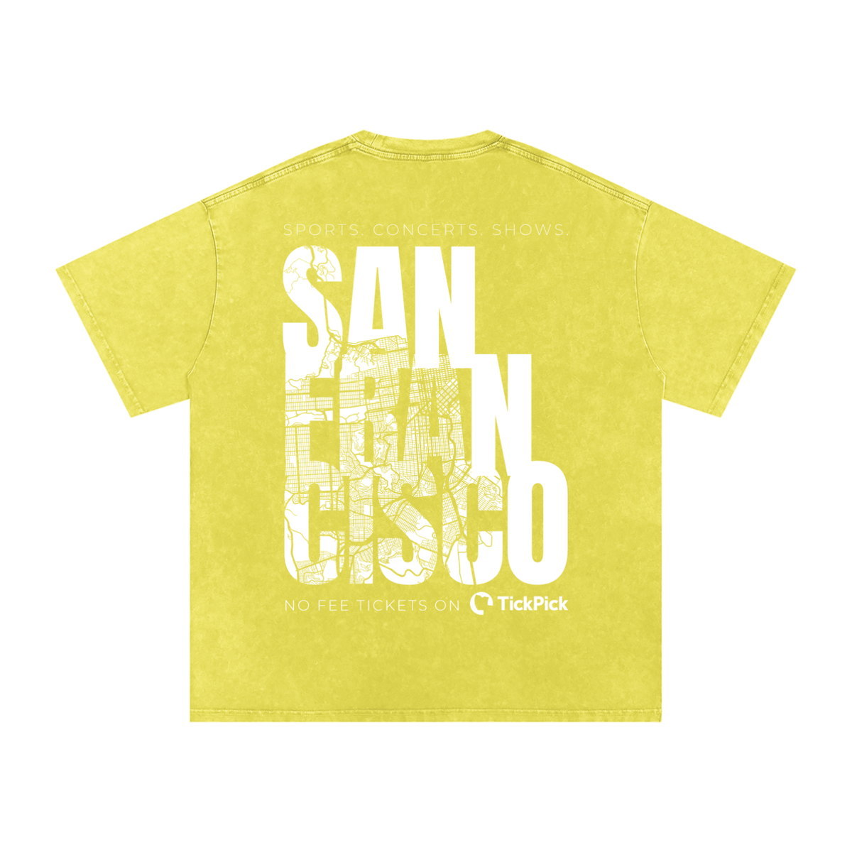 San Francisco x TickPick | Snow Washed Oversized Cotton T-Shirt
