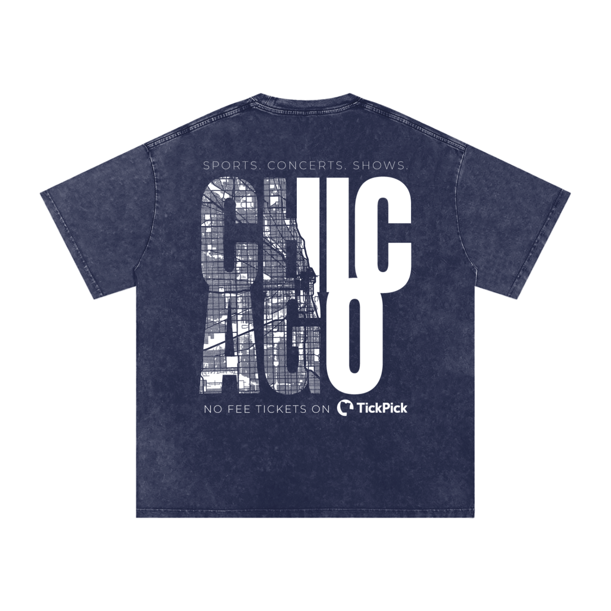 Chicago x TickPick | Snow Washed Oversized Cotton T-Shirt