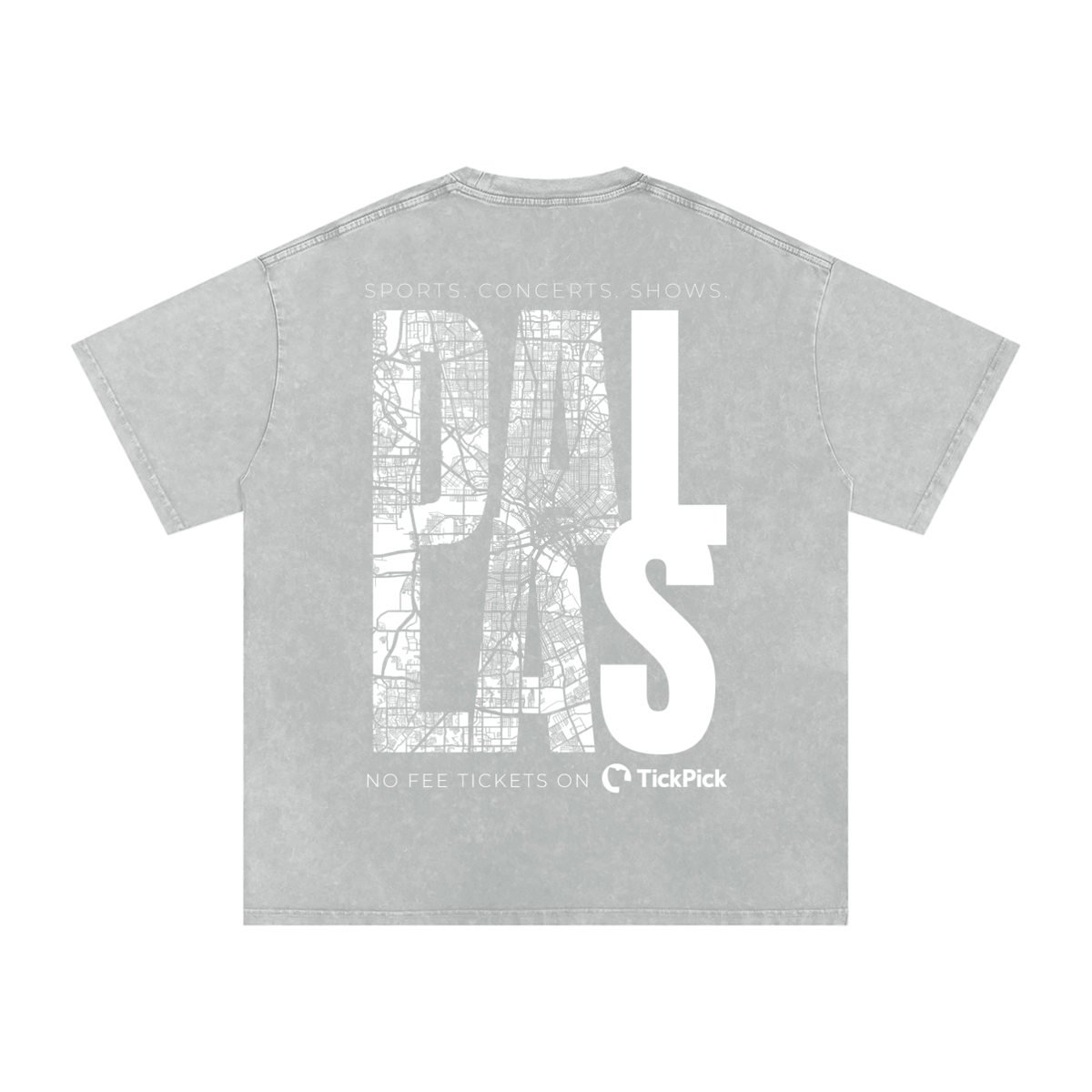 Dallas x TickPick | Snow Washed Oversized Cotton T-Shirt