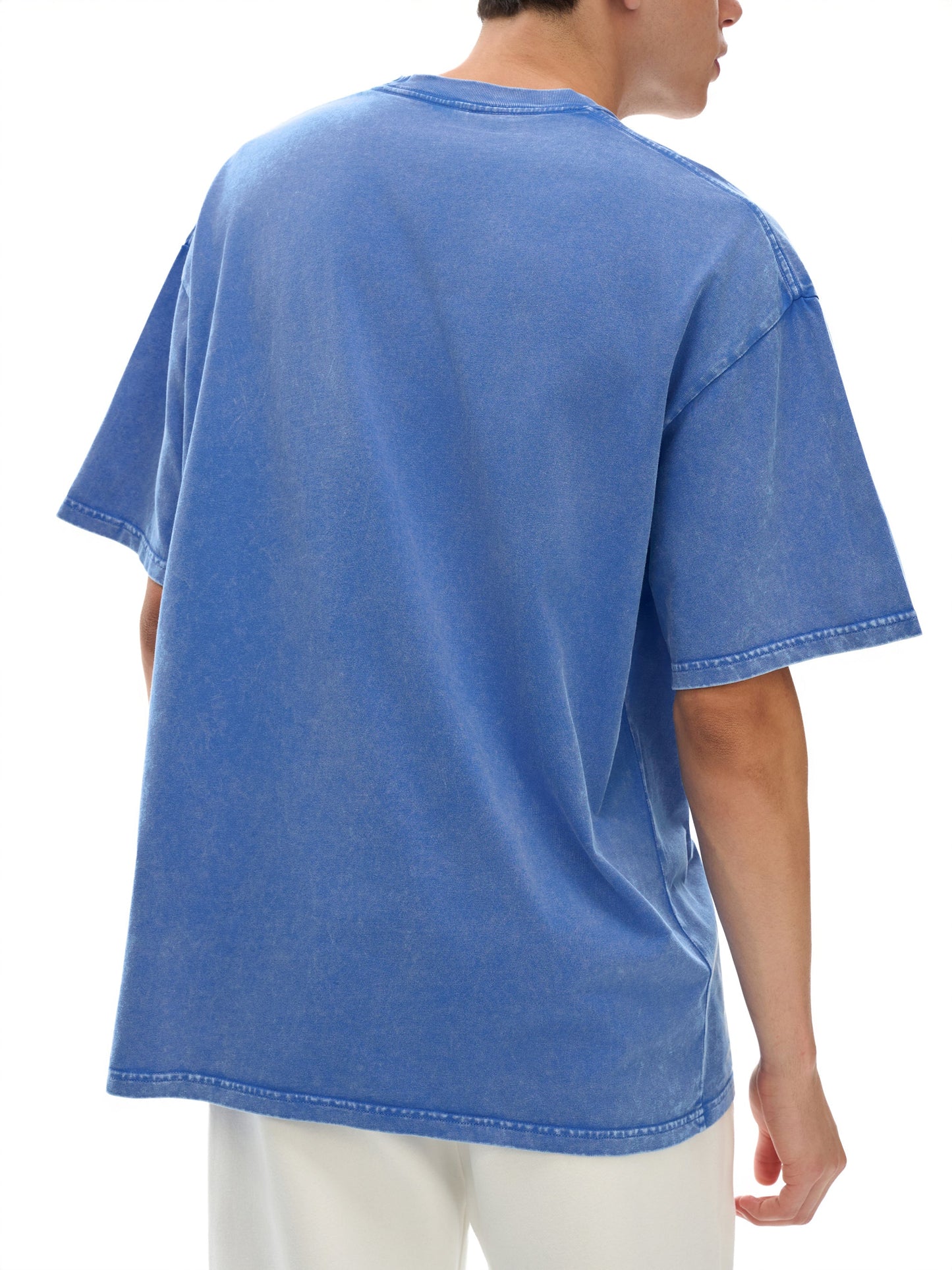 Cherry Blossom - Snow Washed Oversized Cotton T-Shirt