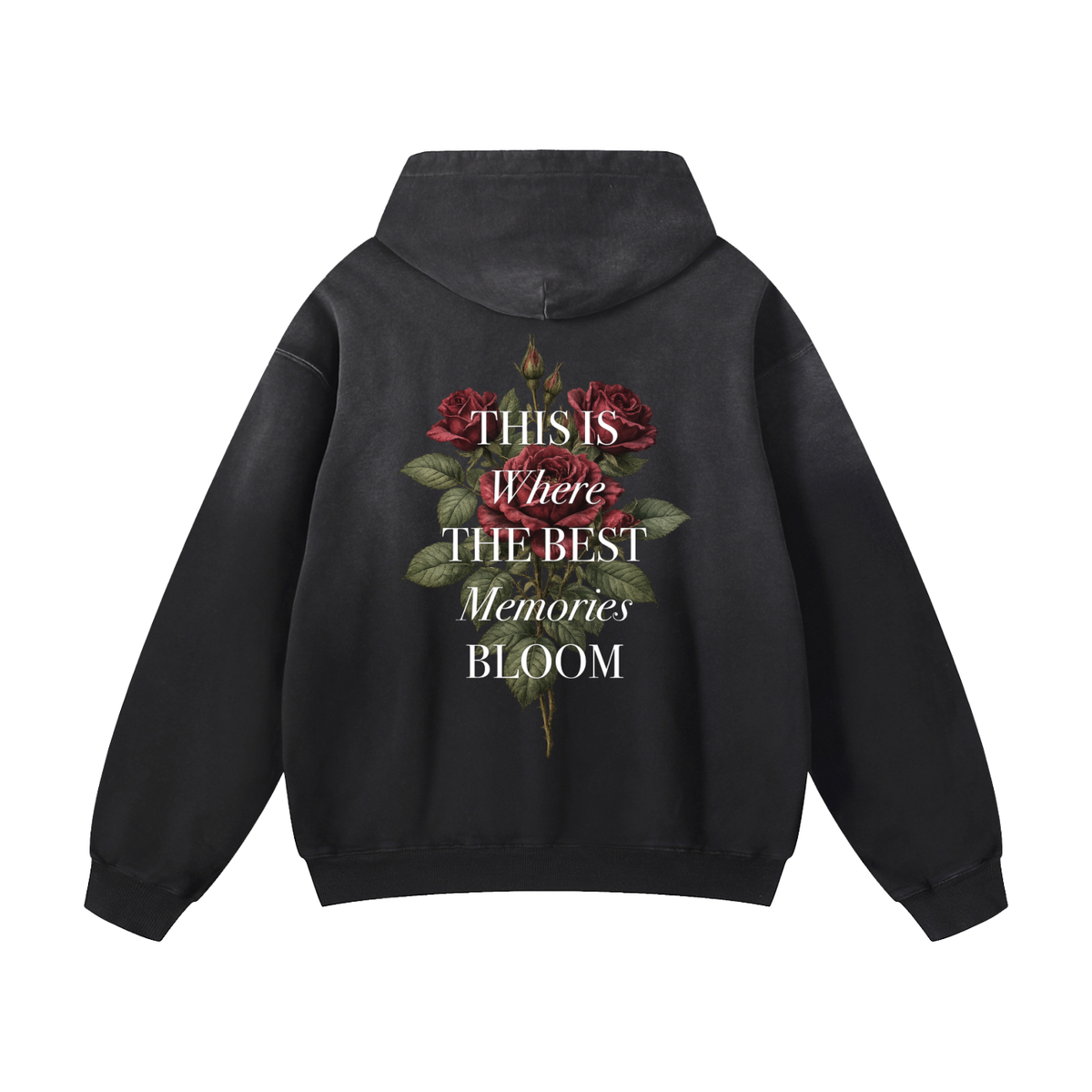 STORE - Roses - Heavyweight Sunfade Oversized Hoodie