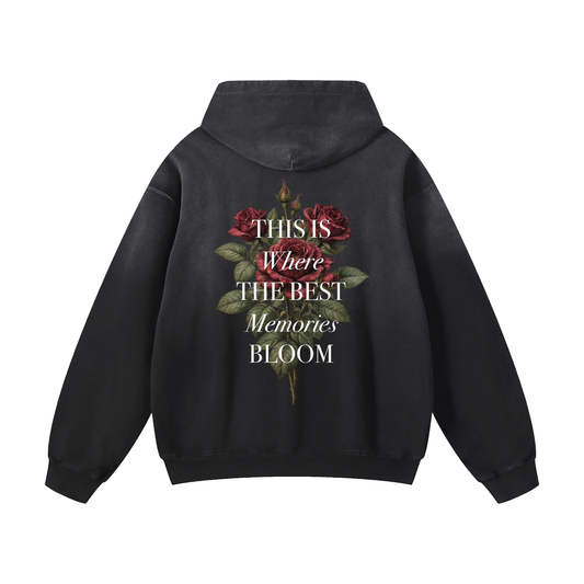 STORE - Roses - Heavyweight Sunfade Oversized Hoodie